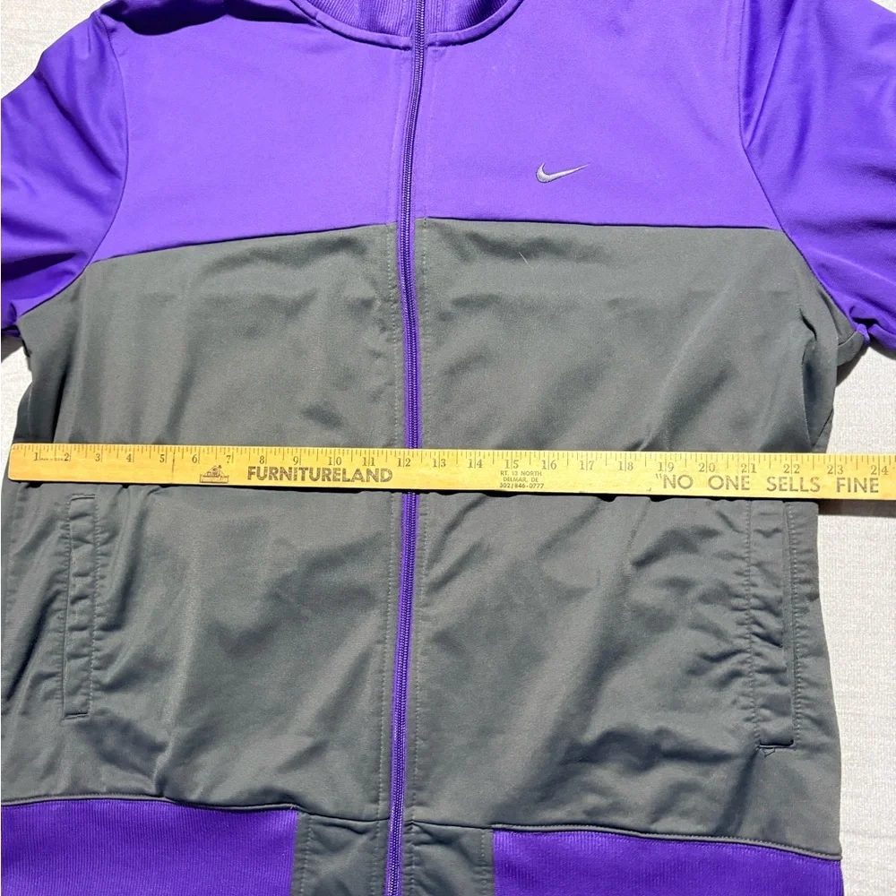 Vintage Nike Alpha Project Track Jacket Purple Gray Full Zip‎ Swoosh Y2K 2xl